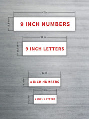 Reporting Marks - Letters & Numbers