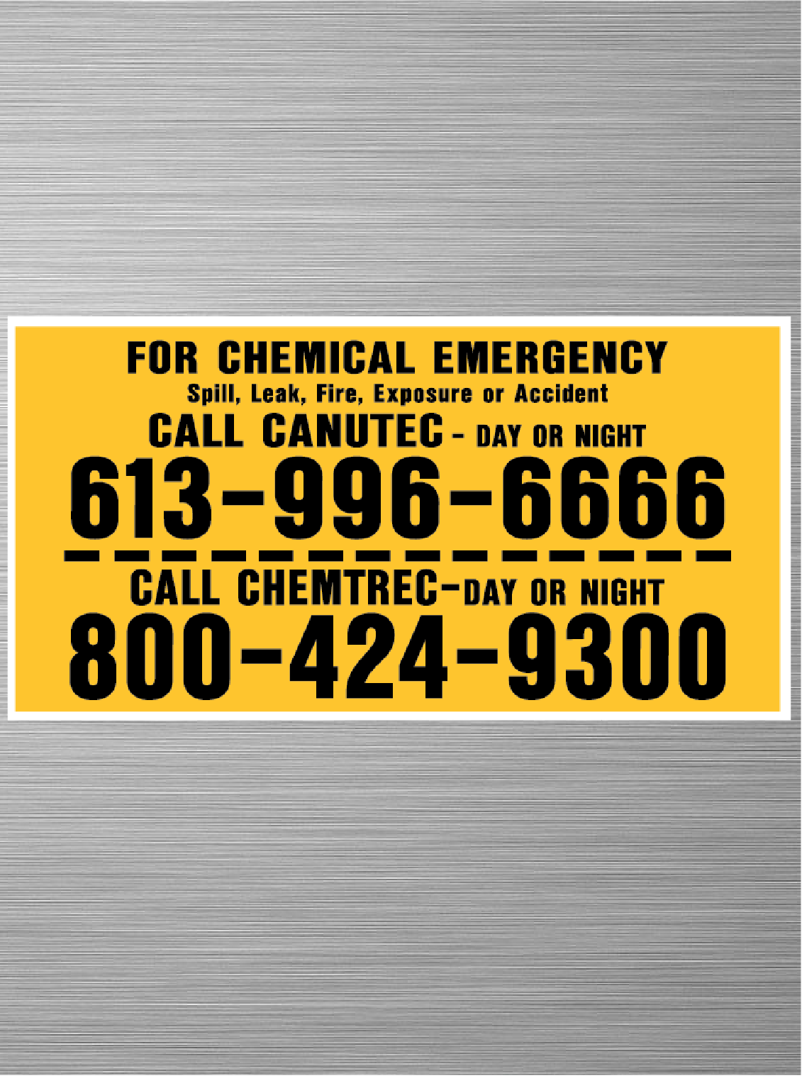 Chemtrec - Chemical Emergency - Canada
