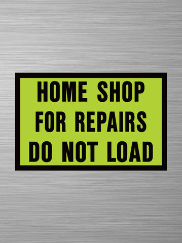 Home Shop for Repairs - Decal