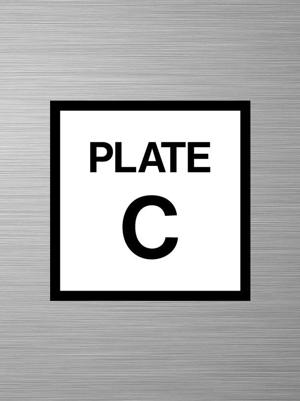 Plate C Decals