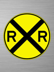 railroad crossing advance aluminum railroad signs
