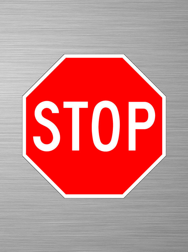 aluminum stop sign safety